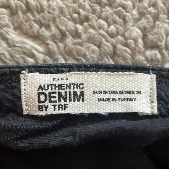 Zara Black Denim Dress - Picture 2 of 2